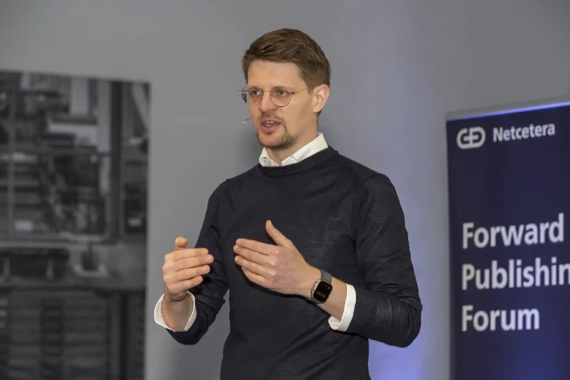 Konrad Weber presenting