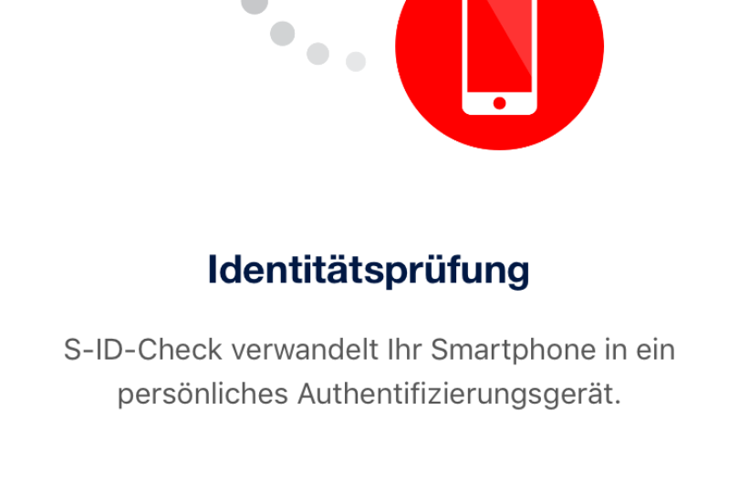 Identity check is being made via smartphone