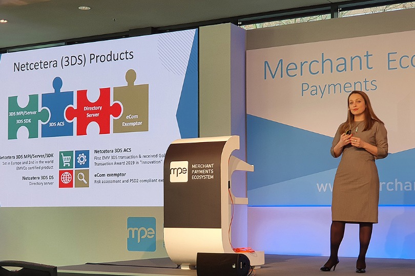 Ana Vuksanovikj-Vanevska talking about 3-D Secure 2