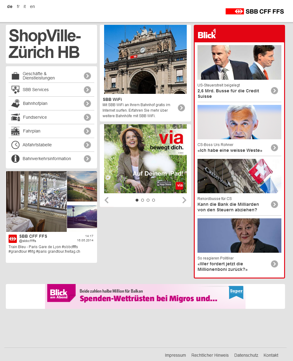 SBB WiFi: Free Internet access in Swiss railway stations