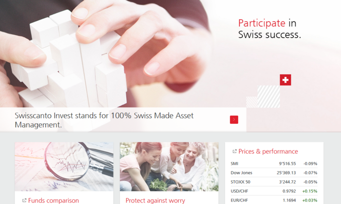 Swisscanto Invest product platform