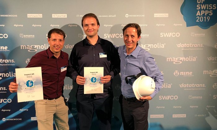 Winners: Viseca one and InspectAR apps